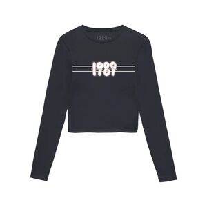 1989 (Taylor’s Version) Striped Cropped Long Sleeve Tee